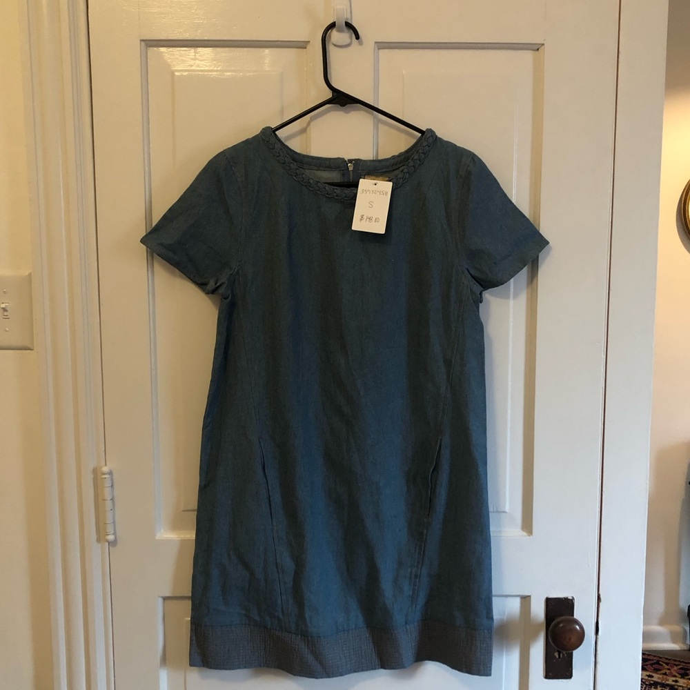 NEW Anthropologie denim dress size S